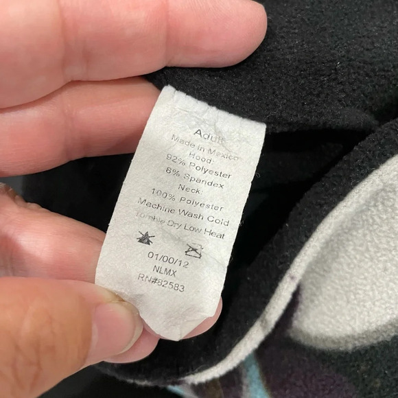 Turtle Fur Shellaclava Balaclava Adult Patterened Black Blue and Grey for Skiing - Picture 3 of 3